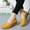 Yellow, variant on Bmisegm Women's Ladies Ankle Flat Loafers Slip on Flock Roman Casual ShoesCasual Shoes for Women Black 37