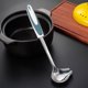 thumbnail image 5 of Cuchara de sopa de acero inoxidable | Mango antideslizante | Caño lateral extendido | Llovizna y cucharón de gachas | Utensilio de cocina | 11,8 x 3,14 pulgadas | Naranja Azul Púrpura Verde | 1 pieza, 5 of 7