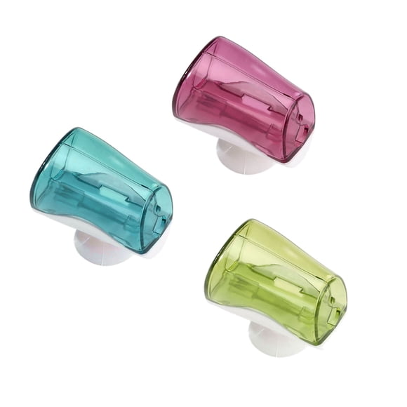 Binwennn Bobbin Clips for 3Pcs Toothbrush Holder Wall Mounted Multifunctional Bathroom Toothbrush Hanger For Bathroom Bathroom Accessories