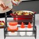 thumbnail image 4 of WASHWEPE Repisa Doble De Hierro Negro Para Almacenamiento Y Organización De Especias En Cocina, 4 of 7