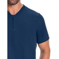 thumbnail image 6 of Men's Nursing Scrubs Quarter Zip Up V-Neck Scrub Tops with Chest Pocket Soft Stretch Medical Uniform Pullovers, 6 of 6
