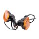 thumbnail image 1 of 1 Pair Orange Lens Turn Signal Indicator Winker Light 12V Fit for Honda CT110 Postie Bikes 1993 1994 1995 1996 1997 1998-2013, 1 of 5