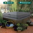 thumbnail image 6 of STARTWO Square Hot Tub Cover, Waterproof SPA Covers for Hot Tub, UV Protection & Windproof, Composite Fabric Hot Tub Cover Protector Fits 86''x 86''x 20'' , Grey, 6 of 6