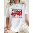 thumbnail image 1 of 1pc Inspirational Women'S Fashion Tee, Casual Round Neck Short Sleeve T-Shirt with Positive Affirmations, Knitted Polyester Blend, Comfortable All-Season Top, 1 of 6