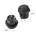thumbnail image 2 of Boat Rocker Switch Black Round Waterproof Latching Toggle Switches for Boat Car Marine ON/OFF AC 250V/6A 125V/10A, 1pcs, 2 of 4