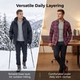 thumbnail image 6 of Men's 100% Polyester 2-Pc Long Thermal Underwear, Heather Grey S, 1 Set, 6 of 6