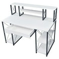 thumbnail image 3 of ACME Amiel Writing Desk in White and Black, 3 of 6