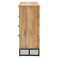 thumbnail image 5 of Baxton Studio Reid Modern and Contemporary Industrial Oak Finished Wood and Black Metal 4-Drawer Dresser, 5 of 7