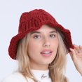 thumbnail image 5 of Women's Autumn And Winter Woolen Pot Hat Fashion And Cute Knitted Warm And Cold Fisherman Hat, 5 of 9