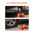 thumbnail image 2 of KFFKFF Electric Car Jack, 5-Ton/11000 lbs Capacity, Scissor Jack with Integrated Air Pump, 12V Adjustable Tool for Tire Replacement, Includes Safety Hammer & LED Light, Compact Kit for Cars, SUVs, 2 of 9