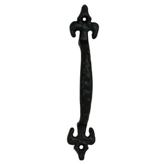 Cast Iron Rustic Black Fleur De Lis Drawer Cabinet Door Pulls Hardware 4 Pack