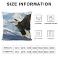 thumbnail image 5 of Facannap Symbolism Short Plush Pillowcase 1 Piece Set Square Winter Aesthetic Decorative for Living Room Bedroom Outdoor Garden Sofa Decoration 1PC 18x18in, 5 of 5