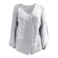 thumbnail image 4 of DuoJiaJ Women's Chunky Knit Sweater Coat Soft Cardigan Warm Open Front Oversized Fall Winter Fashion Outerwear Oversized Sweaters For Women Gray S, 4 of 5