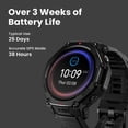 thumbnail image 6 of Amazfit T-Rex 3 Pro Outdoor Smart Watch 48mm Sapphire AMOLED Display, Ti Bezel, Dual Band GPS, Offline Maps, 25 Days Battery, Built-in Flashlight, 10 ATM, 180+ Sports Mode for Android & iPhone, Black, 6 of 10