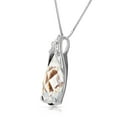 thumbnail image 2 of Galaxy Gold 14K Solid Gold Natural Topaz Necklace for Women - White Gold Fine Jewelry, 2 of 3