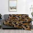 thumbnail image 2 of Disketp Leopard Print Flannel Blankets - Thick and Warm Blanket for Winter, Soft Fuzzy Plush King Blanket for All Seasons40"x30", 2 of 6