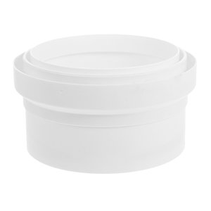 WHAMVOX Amortisseur de hotte de portée PVC Range Hood Check Valve Blanc Réduction du bruit Contrôle de ventilation 1Pcs