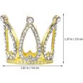 thumbnail image 2 of 2 Pieces Crown Cake Toppers Birthday Wedding Cake Mini Crown Ornament Festival Party(silver), 2 of 5
