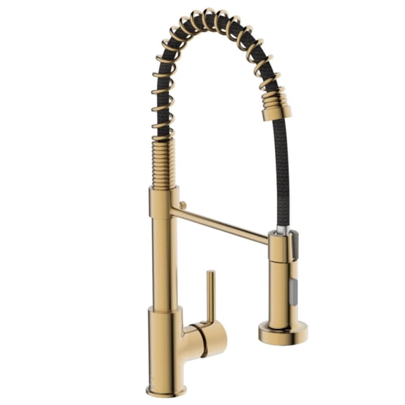 Kitchen Faucet, Commercial Kitchen Sink Faucets with Pull Down Sprayer, Stainless Steel Faucets for Kitchen Sinks, Dual Function Spray Head, Single Handle Spring Kitchen Faucets -Chrome Finish