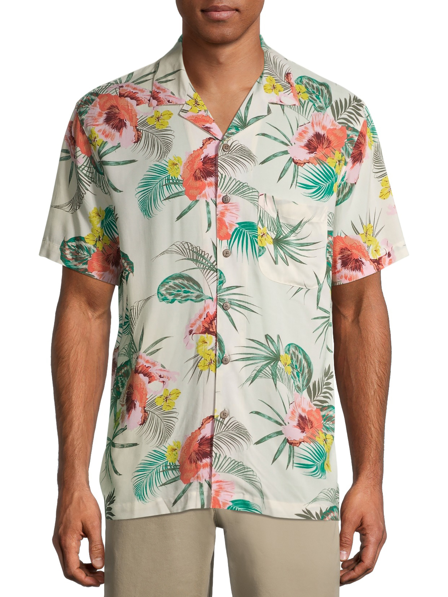 Short Sleeve Printed Rayon Shirt 