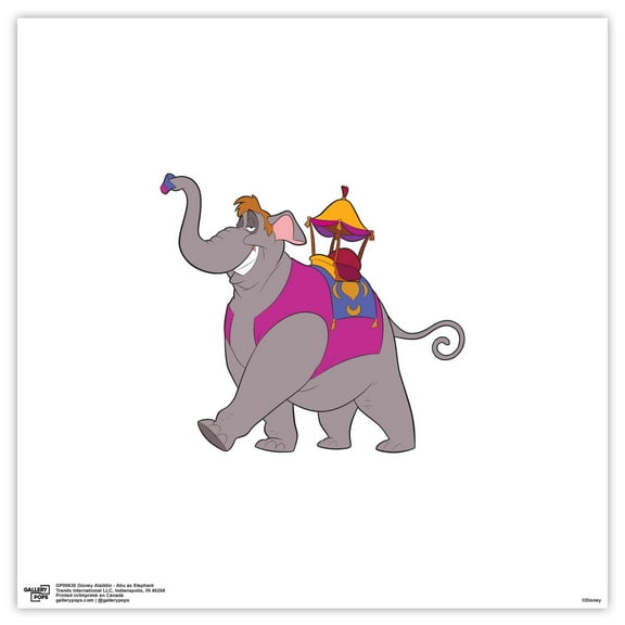 Gallery Pops Disney Aladdin - Abu as Elephant Wall Art, Unframed Version, 12" x 12"