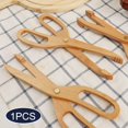 thumbnail image 3 of Pinzas de cocina,Pinzas de cocina de madera Pinza para alimentos Pinza para pasteles,Pinzas creativas tipo tijera para tostadora,pinzas para ensalada,Utensilios de madera Utensilios de cocina, 3 of 7
