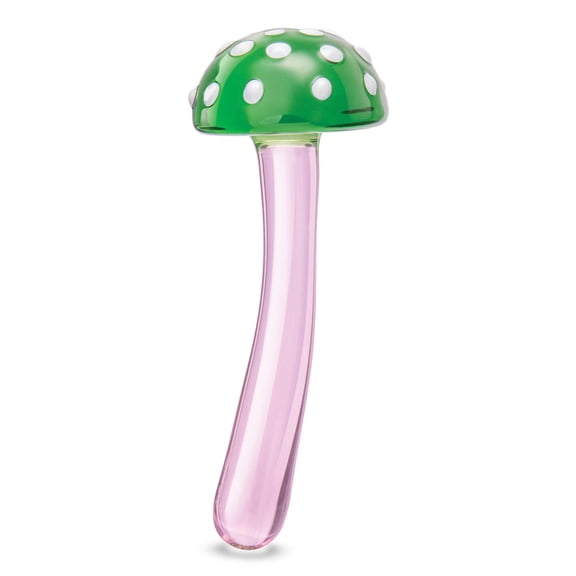 Glas Magic Mushroom 7.5" Glass Dildo, Pink