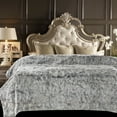 thumbnail image 3 of Chanasya Shaggy Longfur Faux Fur Throw Blanket - Snuggly Fuzzy Lightweight Plush Sherpa Fleece Microfiber Blanket - For Couch Bed Chair Photo Props (50x65 Inches) Black, 3 of 5