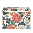 thumbnail image 7 of Yayeee Collapsible Cube Storage Bin with Lid Fabric Closet Decorative Basket with Handles, Red Flowers Pattern, 7 of 7