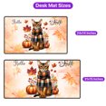 thumbnail image 5 of Hello Fall Abyssinian Scarf Welcome Autumn with Leaves Pumpkins Desk Mat Full Keyboard Mouse Pad Cat Lover Kitten Owner Gifts Large Mousepad - 00011, 5 of 5