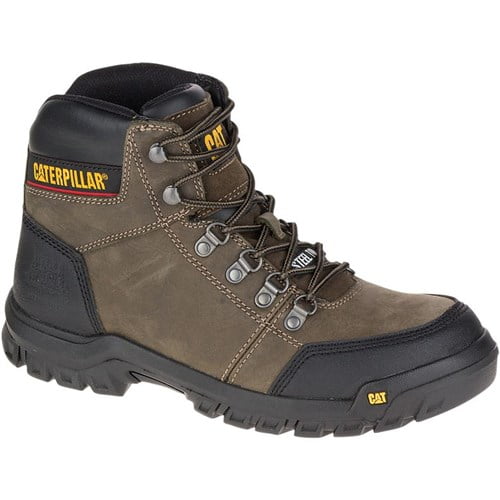 Caterpillar Men's Outline Steel Toe Work Boot - 14-M Dark Gull Grey