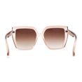 thumbnail image 2 of Womens Oversize Angular Butterfly Plastic Fashion Sunglasses Beige Brown, 2 of 4