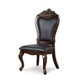 thumbnail image 4 of Furniture of America Albernit Faux Leather Side Chairs in Dark Cherry (Set of 2), 4 of 5