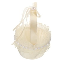 HONMEET Large Flower Basket Flower Girl Petals Plastic Holding Flowers Women Celebrations 1Pack