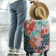 thumbnail image 2 of Pioneer Flower Floral Print Pattern Luggage Cover Fashion Suitcase Cover Baggage Covers Fit 25-28 Inch Luggage (Go Travel), 2 of 5