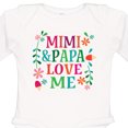 thumbnail image 4 of Inktastic Mimi and Papa Love Me Girls Long Sleeve Baby Bodysuit, 4 of 5