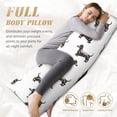 thumbnail image 3 of Bingfone Body Pillow Cover Long Pillow Case with Zipper Decorative Bedding Pillowcase 20"x54" Soft Cushion Pillow Case for Bedroom-Dachshund Dog Puppy, 3 of 6