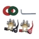 thumbnail image 2 of par de conectores de terminales de batería de 4 vías, fuerte conductividad eléctrica para automóviles, caravanas, camiones, autobuses, 2 of 8