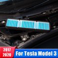 thumbnail image 2 of Cubierta de ventilación de flujo de aire de coche para Tesla Model 3 2018 2019 2020 accesorios de aire acondicionado cubierta protectora de entrada de aire filtro de aire automático, 2 of 5