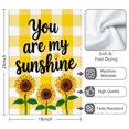 thumbnail image 3 of 2 Pcs Funny Kitchen Towels,You Are My Sunshine Sunflowers Microfiber Dish Towels,Kitchen Tea Towels,Kitchen Towel Set (18" X 26"), 3 of 3
