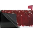 thumbnail image 4 of Red Christmas Tree Magnetic Mailbox Cover with Snowflakes Oversized for Garden Yard Outdoor Decorations-25.5" x20.8, 4 of 5