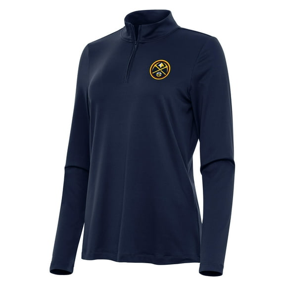 Women's Antigua Navy Denver Nuggets Reprocess Quarter-Zip Top