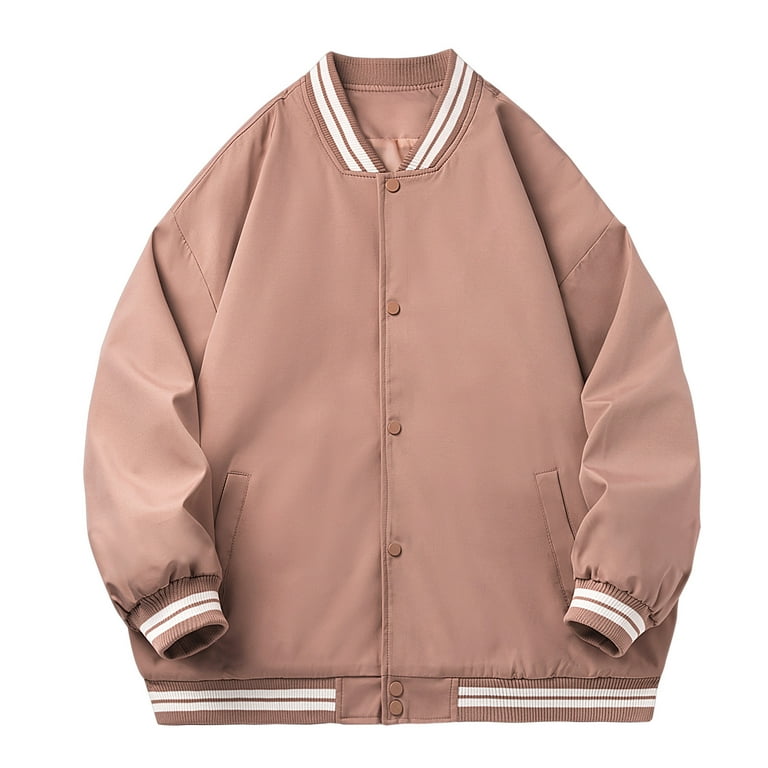 Ketyyh-chn99 Men's Denim Jackets 2023 Open Front Coat Jacket for Men Pink,3XL  