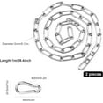 thumbnail image 2 of GHSDFBB Hanging Swing Chair Chain Kit, 2 Set Stainless Steel Hardware Heavy Duty Porch Swing Hammock Chain Kit Hanging Hooks for Hammock, Rope, Tire, Tree Swings, 2 of 7