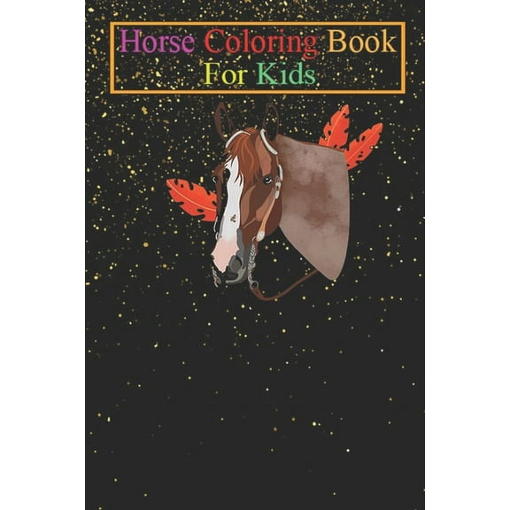 Horse Coloring Book For Kids : Red Roan Animal Coloring Book - For Kids Aged 3-8 (Fun Activities Books) (Paperback)