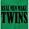 thumbnail image 2 of Funny New Father Real Men Make Twins Men's Big & Tall Graphic Hoodie Brisco Brands 4X, 2 of 3