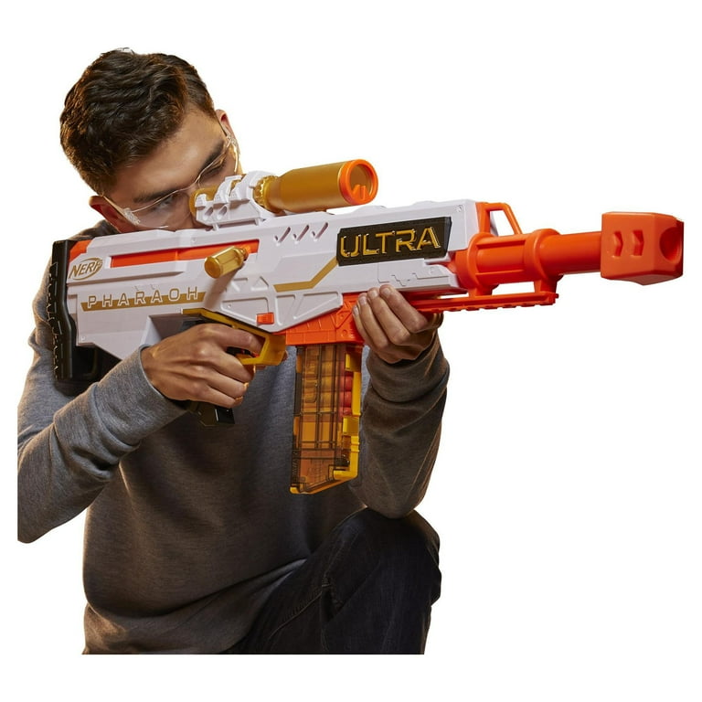 Nerf Ultra Pharaoh Blaster, 10-Dart Clip, Includes 10 Nerf Ultra Darts 