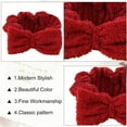 thumbnail image 3 of Diadema de spa – Paquete de 2 bandas para el cabello con lazo para mujer, banda para la cabeza de maquillaje facial, envolturas suaves para la cabeza para ducha, lavado de cara MFZFUKR BST3005047-2, 3 of 6