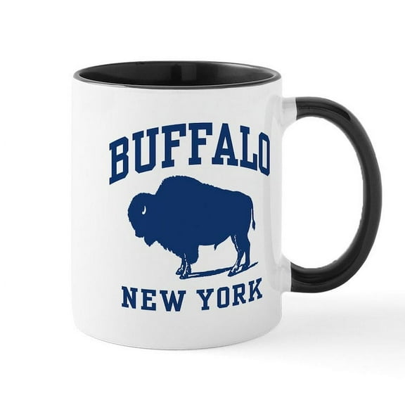 CafePress - Buffalo New York Mug - 11 oz Ceramic Mug - Novelty Coffee Tea Cup