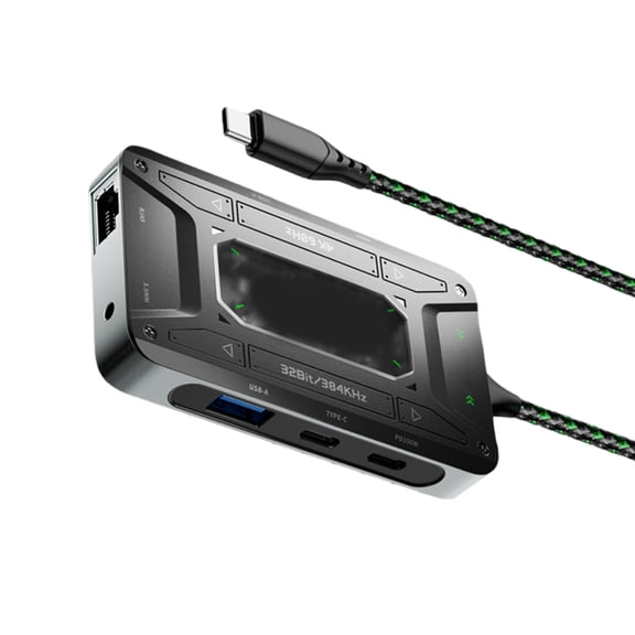 7 in 1 Adapter 5Gbps For DS7/DS7pro USB C Earphones Devices 1000Mbps PD100W